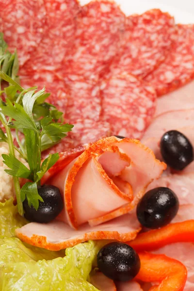 Carne en el plato — Foto de Stock