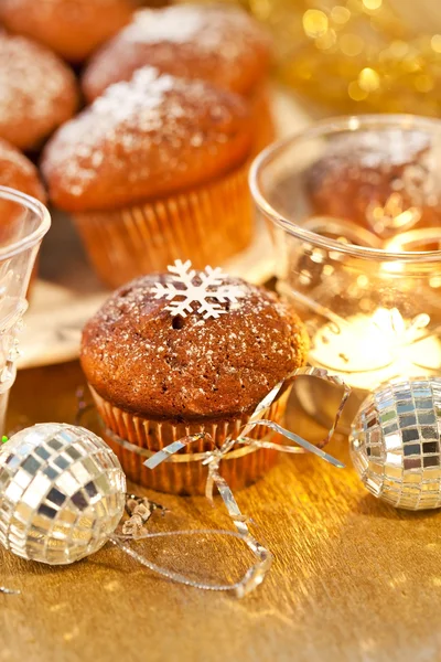 Christmas muffins — Stock Photo, Image