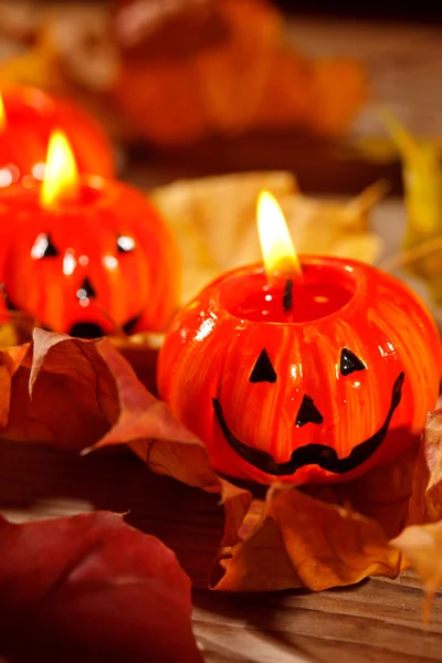 Halloween pompoenen — Stockfoto