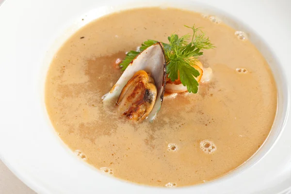 Seafood soup — Stock Photo, Image