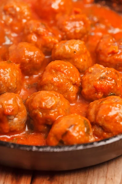 Bolas de carne con salsa de tomate — Foto de Stock