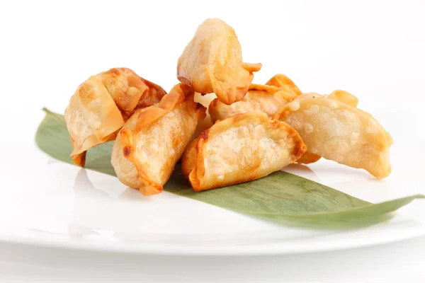 Plaat van potstickers — Stockfoto