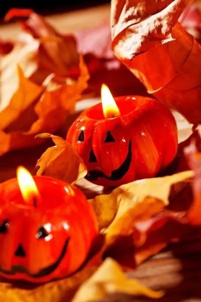 Тыквы на Хэллоуин — стоковое фото