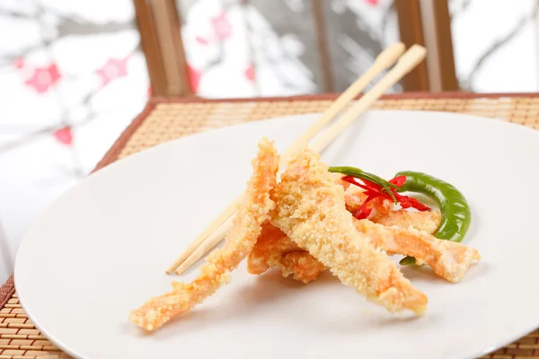 Σολομός στο tempura — Φωτογραφία Αρχείου