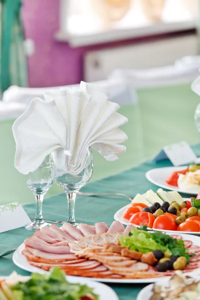 Mesa de casamento configuração — Fotografia de Stock