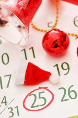 Noel takvimi sayfası