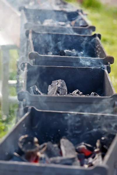 Barbecue in the garden — Stock Photo, Image