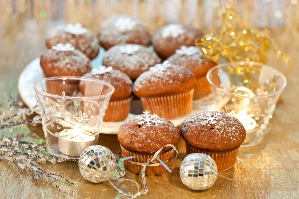 Christmas muffins — Stock Photo, Image