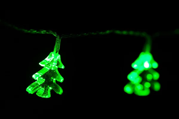 Světelný vánoční strom — Stock fotografie