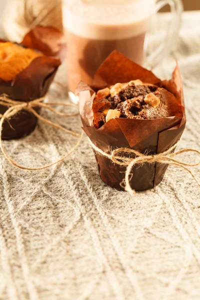 Pasteles con chocolate — Foto de Stock