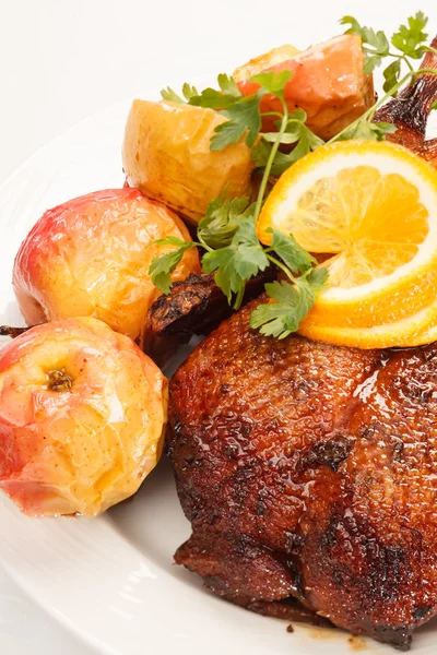 Ganso asado de Navidad — Foto de Stock