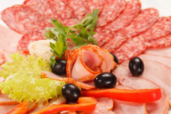 Carne sul piatto — Foto Stock