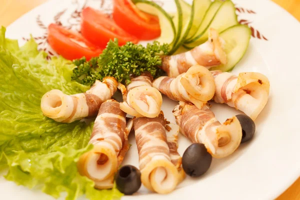 Meat rolls — Stock Photo, Image