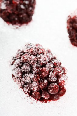Frozen blackberries clipart