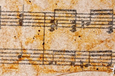 eski müzik notaları