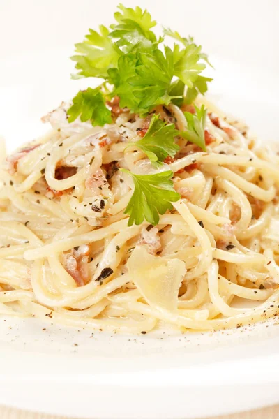 Espaguetis carbonara — Foto de Stock
