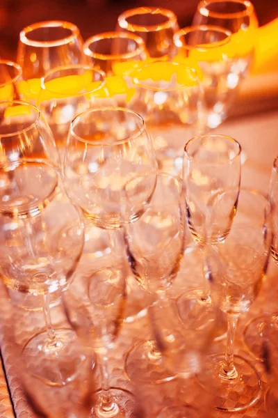 Lots of wine glasses — Stock Photo, Image