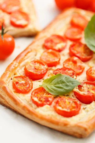 Quiche mit Tomaten und Ricotta — Stockfoto
