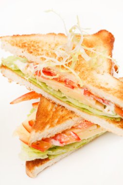 sebze ve peynirli sandviç