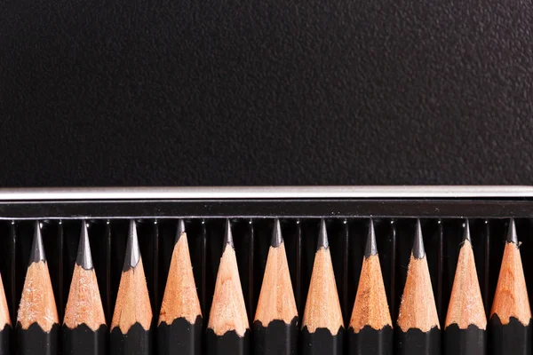 Aantal zwarte potloden — Stockfoto