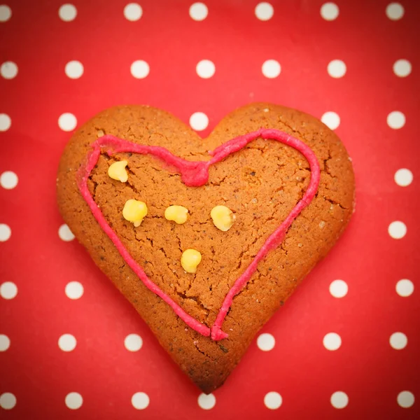 Heart shape cookie — Stock Photo, Image