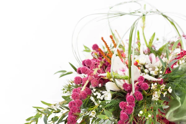 Flowers in the basket — Stock Photo, Image