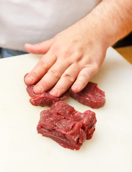 Vlees voor biefstuk — Stockfoto