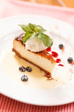 Cheesecake dondurma ile