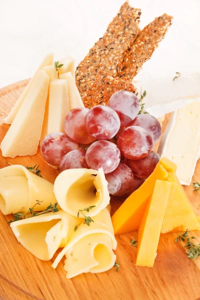 Teller Käse — Stockfoto