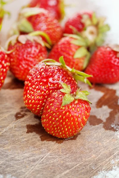 Frische Erdbeeren — Stockfoto