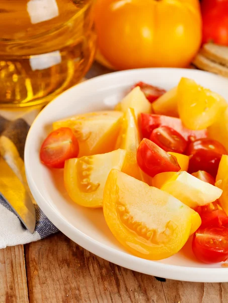 Fresh tomato salad — Stock Photo, Image