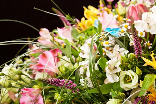 Bukett av färgglada blommor — Stockfoto