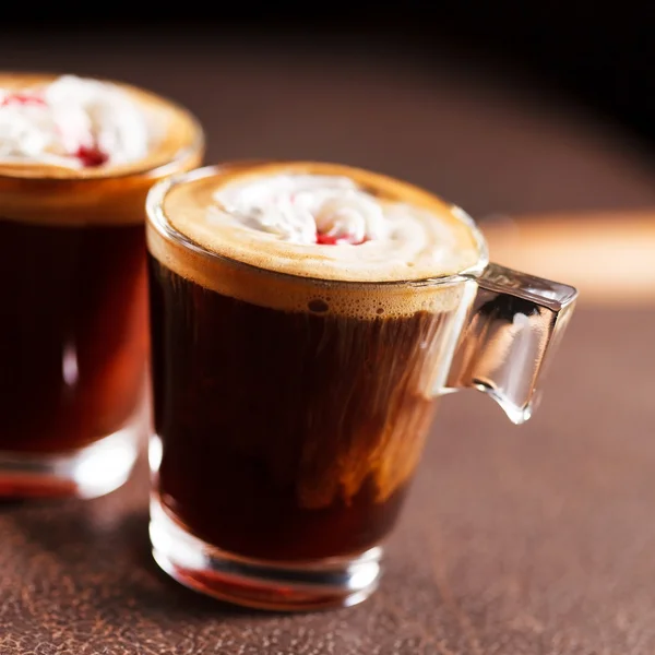 ホイップ クリームとのコーヒー — ストック写真