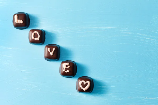 Chocolade Valentine is aanwezig — Stockfoto