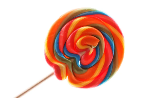 Färgglada spiral lollipop — Stockfoto