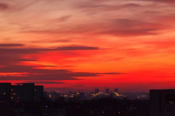 Pôr do sol sobre Itália — Fotografia de Stock