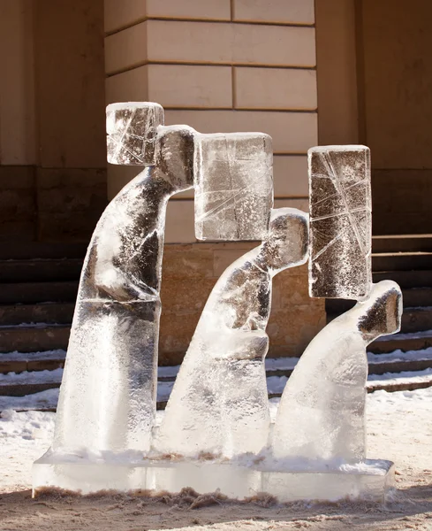 Escultura de gelo no Lviv — Fotografia de Stock