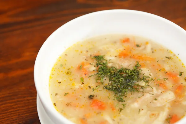 Soupe de poulet — Photo