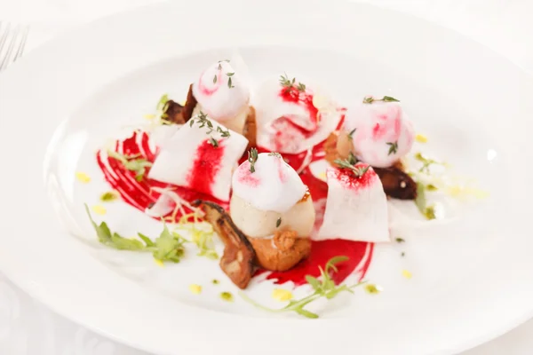 Aperitiv de fructe de mare Scallop — Fotografie, imagine de stoc