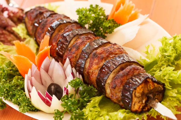 Kebab on skewers — Stock Photo, Image