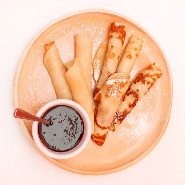 Frittelle con marmellata — Foto Stock