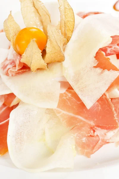 Spanish serrano ham — Stock Photo, Image