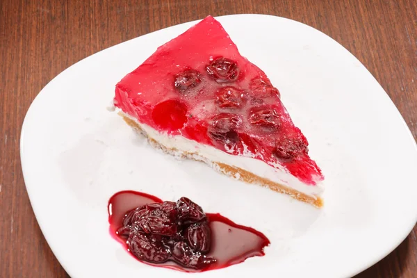 Cherry cheesecake — Stock Photo, Image