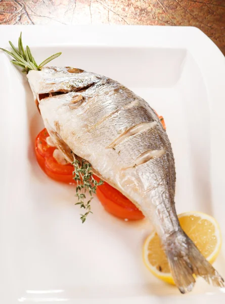 Gebratener Fisch — Stockfoto