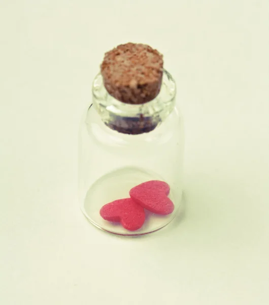 Heart in the bottle — Stock Photo, Image