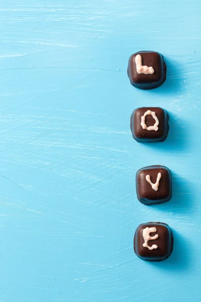 Chocolade Valentine is aanwezig — Stockfoto