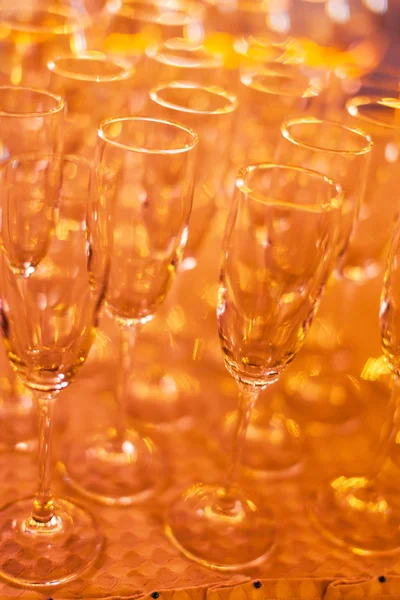 Lots of wine glasses — Stock Photo, Image