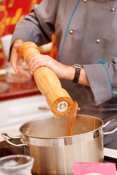 Chef no trabalho — Fotografia de Stock