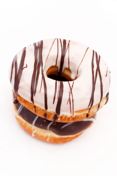 Rosquillas aisladas en blanco — Foto de Stock