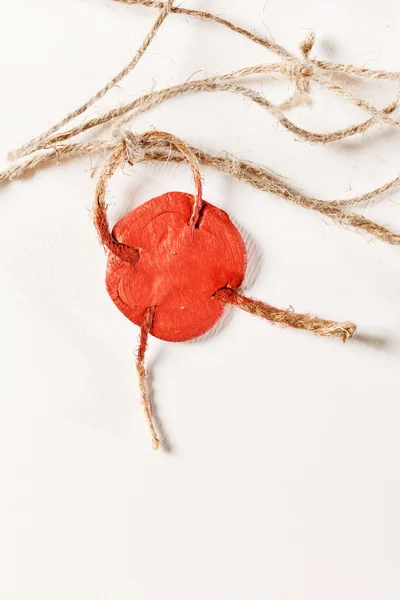 Wax seal on the white — Stock Photo, Image